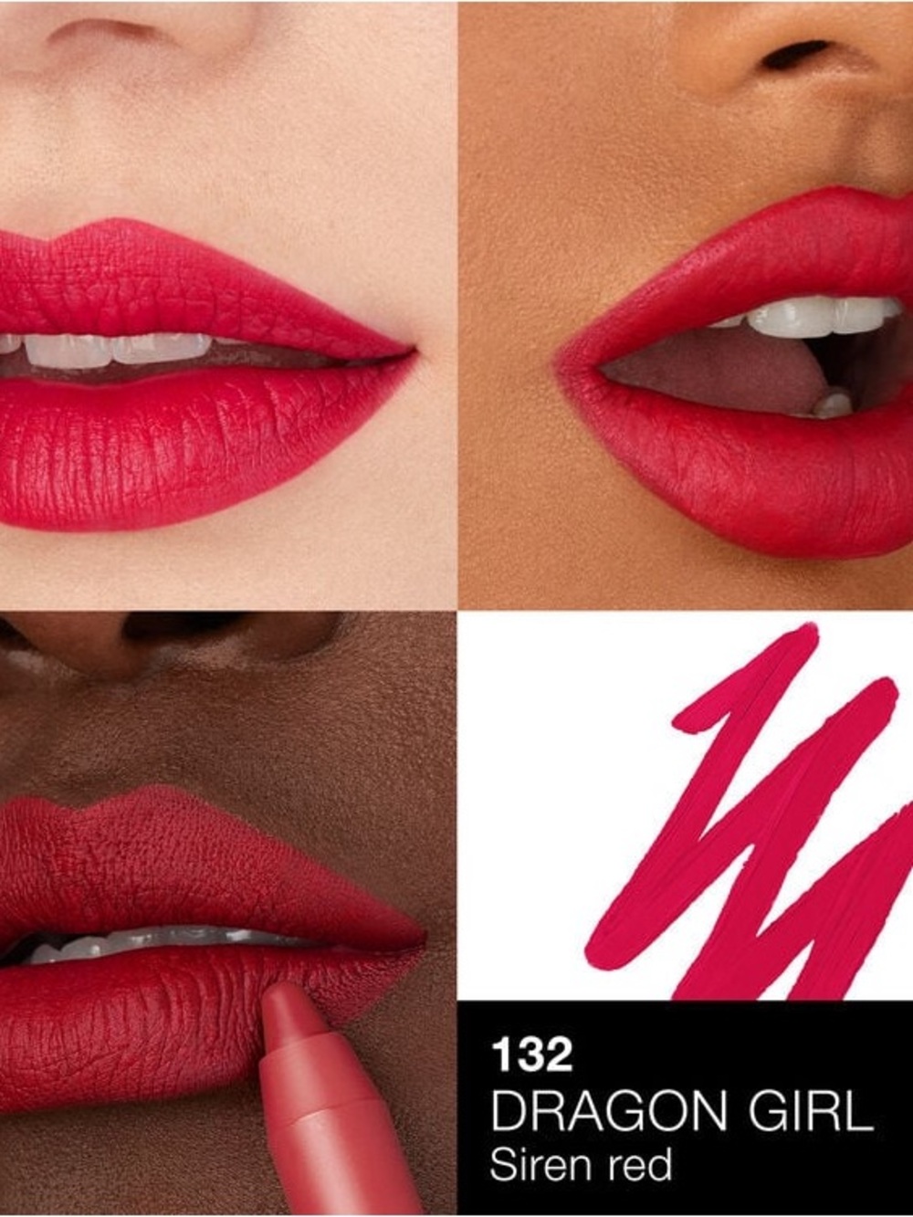 NARS Dragon Girl Powermatte Lip Pencil - Siren Red (Shade 132)